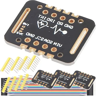 Productafbeelding van Hartslag Sensor Module - Bloedzuurstof Detector - Gezondheid Meten - Geïntegreerde Biosensor - 4 Stuks - Zwart