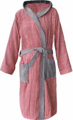 Produktbild von HOMELEVEL Bademantel Damen Herren - Bademantel Damen Frottee Baumwolle - Bademäntel für Sauna Urlaub Zuhause oder Schwimmbad - Mit Kapuze und Taschen