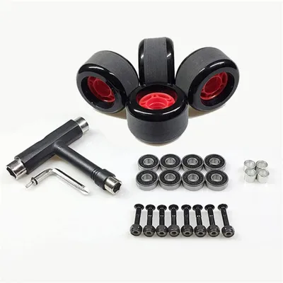 Image de Roues de skateboard de 70 mm avec jeu de 4 roulements