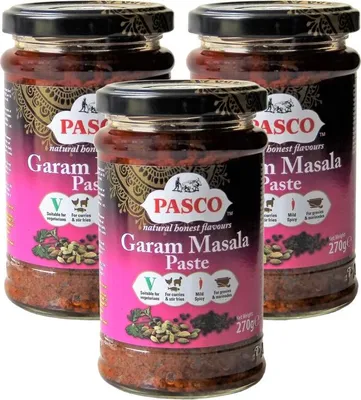 Produktbild von 3er Pack PASCO Garam Masala Paste Mild Spicy (3x 270g) | milde Schärfe