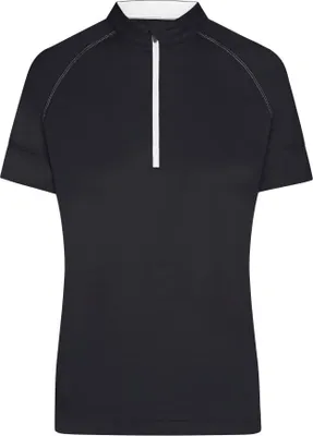 Obrázek produktu pro Sportovní cyklistický dres pro ženy černý/bílý, velikost M