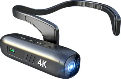 Produktbild von 4K 30FPS Head Mounted Camera Tragbare WiFi-Videokamera Camcorder Webcam 120 ¡ã Weitwinkelobjektiv Anti-Shake Eingebauter Akku APP-Steuerung fuer Vlog-Videoaufzeichnung