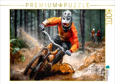 Produktbild von CALVENDO Puzzle Mit Highspeed durchs Gelände | 1000 Teile Lege-Größe 64x48cm Foto-Puzzle für glückliche Stunden