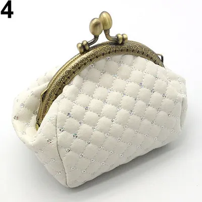 Produktbild von Damenmode Rautenmuster Brieftasche Karte Geldbörse Clutch Handtasche Mini Bag Blau