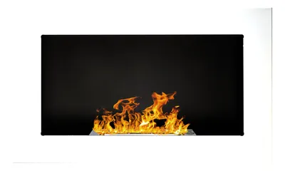 Gel- und Wand - Ethanol - Kamin, Weiß Hochglanz, 65cm