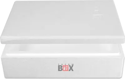 Produktbild von THERM-BOX Modularbox 14M Innen: 50x30x9cm Wand 4cm Volumen 14L Styroporbox Isolierbox Kühlbox Warmhaltebox Wiederverwendbar