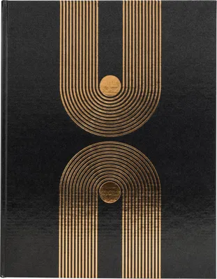 Image de Exacompta Livre d'or 100 pages tranche or Graphik Noir 47848E