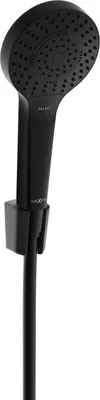 Produktbild von Mexen R-05 Kopfbrausegarnitur mit Regenbrause und Thermostatmischer, Schwarz - 785055052-70