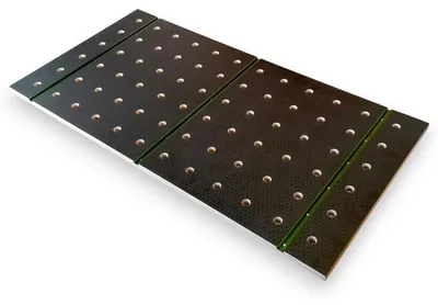 Immagine prodotto di Piano da lavoro in multistrato - 1200 x 610 mm - Antiscivolo - Binario a T