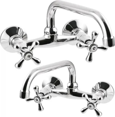 Immagine prodotto di Miscelatore tradizionale per acqua da parete per cucina / bagno con scanalatura a croce tipo C