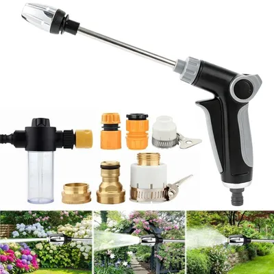 Produktbild von Omgoods – Hochdruckpistole für Gartenschlauch mit einstellbarem Wasserstrahl