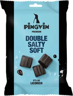 Produktbild von Toms Pingvin Premium Double Salty Soft 90g