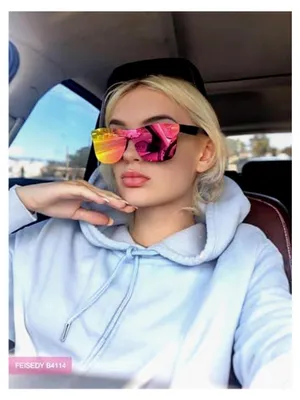 Produktbild von Randlose Sonnenbrille mit verspiegelten Linsen für Herren und Damen, UV400 Schutz