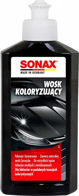 Zdjęcie produktu dla Sonax Wosk Koloryzujący Czarny do Renowacji Skóry 250 ml
