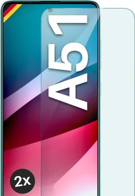 Produktbild von Glas Schutzfolie für Samsung Galaxy A51, Stückzahl:2er Set