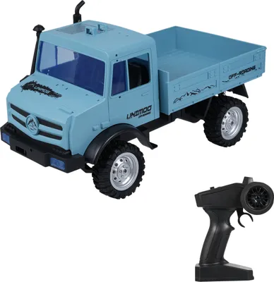 Produktbild von Ferngesteuertes Gelaendewagen 1/16 2,4 GHz Ferngesteuertes Auto 20 km/h Hochgeschwindigkeits-Kletterauto in Originalgroesse Heckantrieb, Blau, 1 Batterie