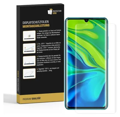 Produktbild von 4x Panzerfolie für Xiaomi Mi Note 10 Pro FULL COVER Displayschutzfolie MATT