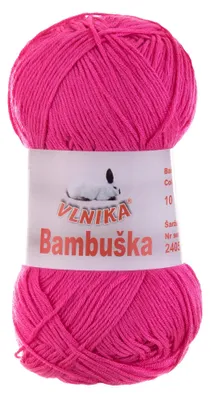 50g Häkelgarn Bambuska Sommergarn Strickgarn Baumwolle Viskose unifarben, 10 pink