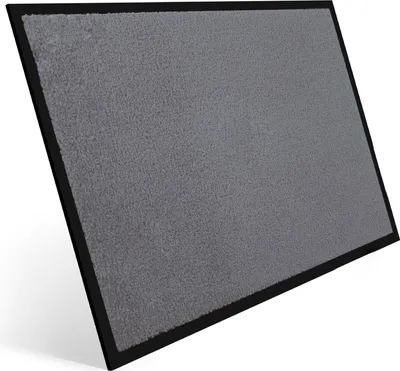 Produktbild von Entrando Fußmatte 90x150 cm in Grau - Rutschfeste Schmutzfangmatte für innen und außen - ideal für Haustür, Flur, Balkon, Terrasse - Carpet Fußabtreter Türmatte Schuhabstreifer Fußabstreifer Fußmatten Schmutzmatte Schuhmatte Türvorleger Doormat Fussabstreifer Teppich für draußen Fussmatten für den Aussenbereich Fussmatten