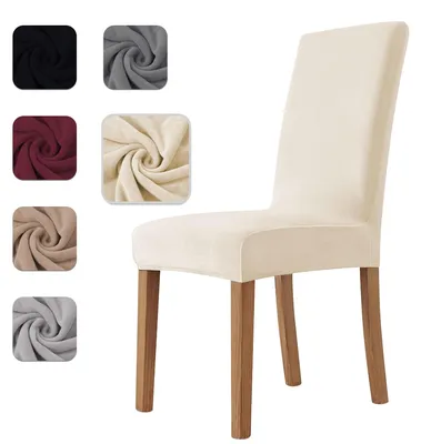 Imagen del producto de Fundas para sillas Homebliss, juego de 6 unidades, elásticas. Fundas elásticas para sillas con respaldo, ideales para comedores