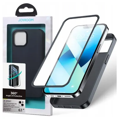 Zdjęcie produktu dla Joyroom 360 Full Case Etui Pokrowiec Do Iphone 13 Pro Max Obudowa Na Tył I Przód + Szkło Hartowane Czarny (Jr-Bp928 Black)