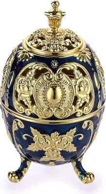 Produktbild von Vintage Weihrauchbrenner aus Zinklegierung mit Deckel - Räucherstäbchenhalter - Rauchschale - Weihrauchhalter für Wohnkultur - Schlafzimmer Yoga - Kugelförmiger blauer Weihrauchbrenner mit Sieb