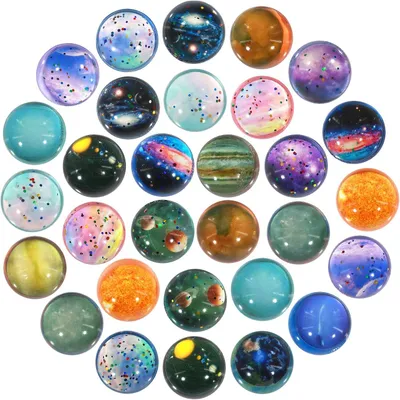 Productafbeelding van Flummies voor kinderen - Set van 30 - Flummi planeten - Speelgoed - Cadeau - Kinderverjaardag - Cadeautje