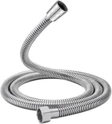 Imagen del producto de Manguera de ducha de acero inoxidable, 100 cm, universal, con protección antitorsión para la ducha