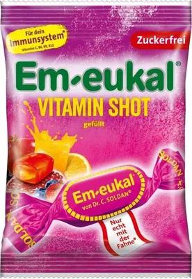 Produktbild von Em eukal Vitamin Shot gefüllt erfrischend mit 10 Vitaminen 75g