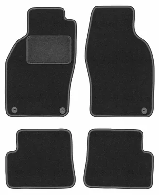 Immagine prodotto di Tappetini in moquette per Saab 9-3 I 1998-2003 (cabrio) – set 4 pezzi, grigio grafite, su misura – Wielganizator LUX