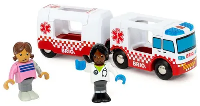 Obrázek produktu pro BRIO Rescue Ambulance, Sanitka, 3 rok/roky, Plast, Červená, Bílá