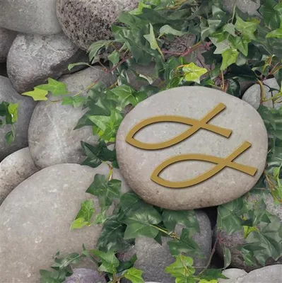 Produktbild von 20 Servietten Ichthys on Stones 33x33cm