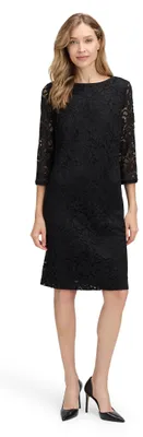 Produktbild von Betty Barclay Damen Etuikleid mit 3/4 Arm 38, Schwarz