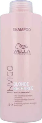 Produktbild von Wella Professionals INVIGO Blonde Recharge Cool Blonde Shampoo, 1000 ml, Shampoo, Nicht-professionell, Frauen, Blond, Gefärbtes Haar, Aufgehelltes Haar, Blond