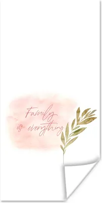 Produktbild von MuchoWow® Poster Zitate - Familie - Familie ist alles - Sprichwörter 80x160 cm - Kinderzimmer