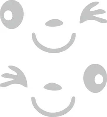 Produktbild von Hermann Schütz Aufkleber appliziert Happy Face