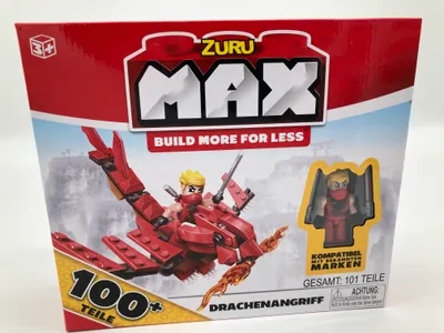 Produktbild von Zuru Max 100+ Teile Bauset Rot Drachenangriff