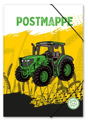 Produktbild von itenga Postmappe Gummizugmappe  A4 Motiv Traktor