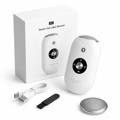 Produktbild von Elektrischer Hornhautentferner Premium, Akku Hornhaut Entferner, KI-generiertes Bild
