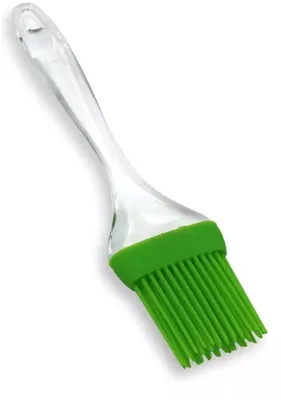 Imagen del producto de CHPN – Mini brocha para pasteles – pequeña brocha para pasteles – brocha de silicona – brocha para grasa – para engrasar – verde/blanco – utensilio de cocina – repostería – cocina