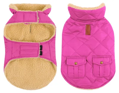 Produktbild von Wasserdichte Hundejacke – Warm gefüttert mit Fleece – Rosa – Größe M