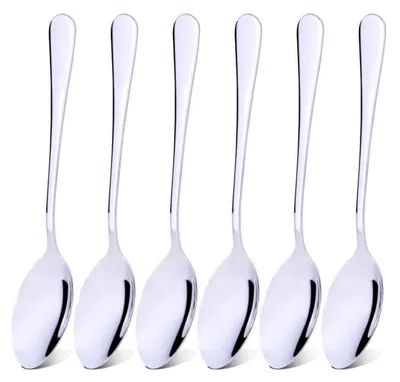 Obrázok produktu pre Sada 6 nerezových lyžičiek (nerezová oceľ 304), dĺžka 20,6 cm