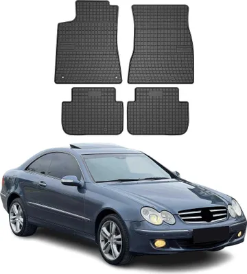 Immagine prodotto di 2002-2009 Mercedes Classe CLK C209 Tappetini in gomma nera 4 pz