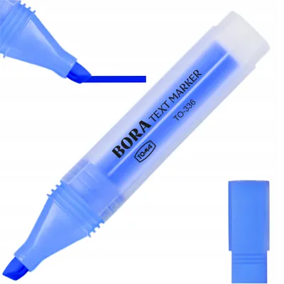 Produktbild von Toma TO-336 Textmarker Blau Keilspitze Pastel