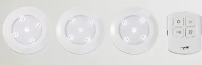 Produktbild von Heitech LED-Licht 3er-Set + Fernbedienung 4003523