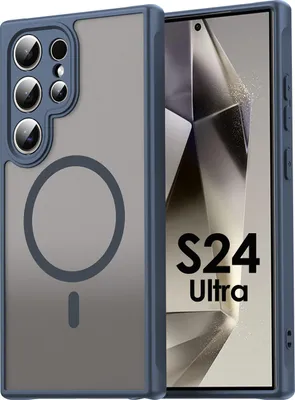 Produktbild von Handyhülle für Samsung Galaxy S24 Ultra Matt Case Schutzhülle Kratzfest Passgenau Blau