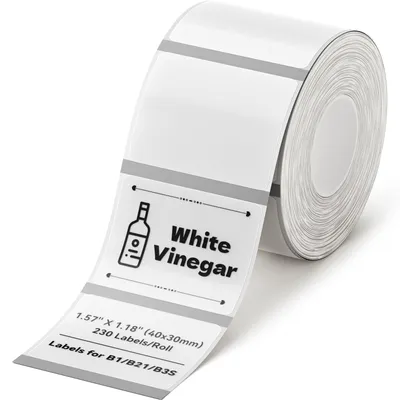 Obrázok produktu pre NIIMBOT A2G88318801 NIIMBOT Etikettenrolle für Etikettendrucker 008-7002121 transparent, 40,0 x 30,0 mm, 1 x 230 Etiketten
