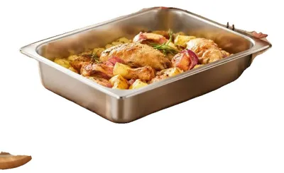 Obrázek produktu pro Nádoby na potraviny, nerezová ocel, nepřilnavý povrch, BÍLÁ