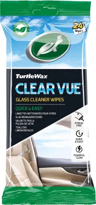 Zdjęcie produktu dla Turtle Wax 54098 Clear Vue Chusteczki do czyszczenia szyb, 24 sztuki