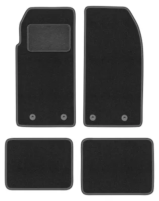 Immagine prodotto di Tappetini in moquette per Peugeot 205 1983-1998 (cabrio) – set 4 pezzi, grigio grafite, su misura – Wielganizator LUX